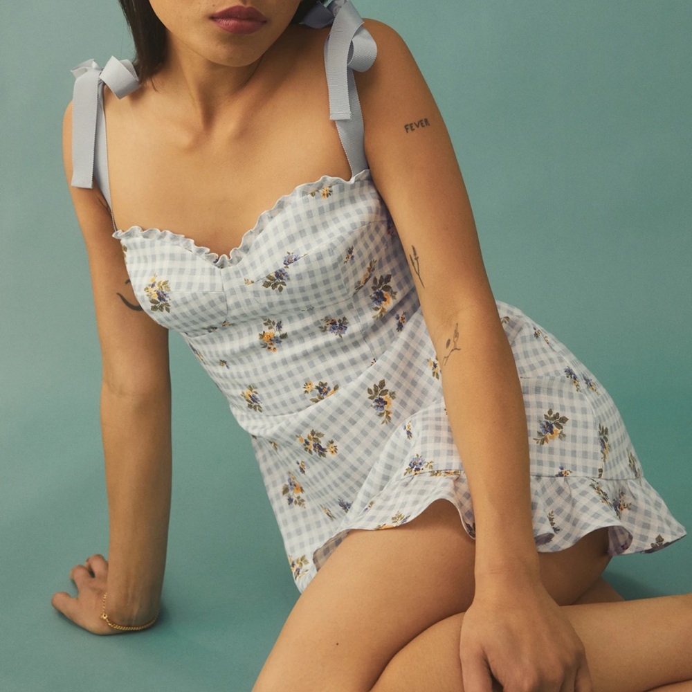 Reformation Desiree Dress - Al Fresco Gingham